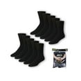 thumbnail image 1 of Jobsite 10-Pair Comfort Top Full Cushion Reinforced Foot Men's Crew Socks (Black), 1 of 1