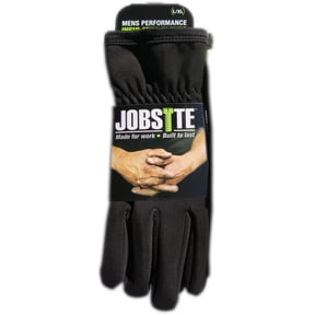 Jobsite Men's Performance Insulated Rugged Cuffed Work Gloves (Large/X-Large, Black)