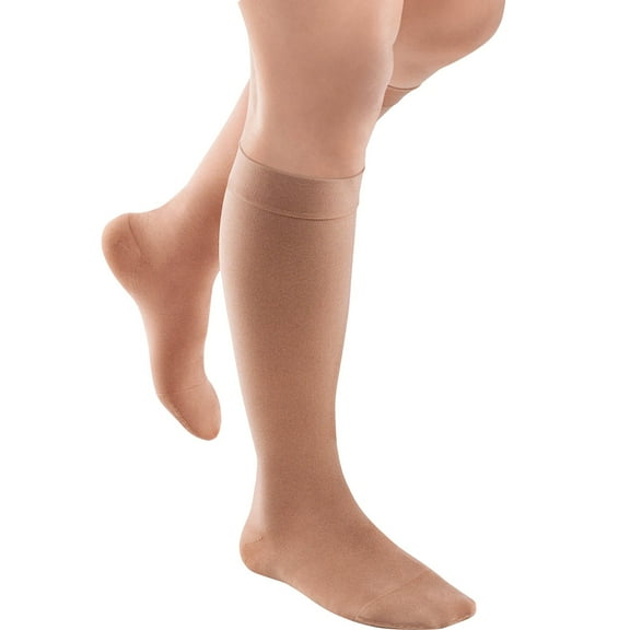 Jobst ACTIVA Opaque Compression Knee High Socks - 20-30mmHg Sun Bronze Small
