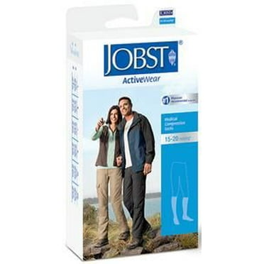 Jobst ActiveWear 15-20 mmHg Knee High Compression Socks Black Xlarge