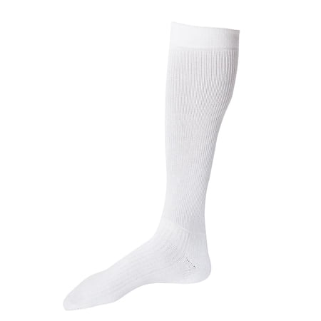 JOBST Activewear 15-20 mmHg Knee High Compression Socks, Large, Cool White