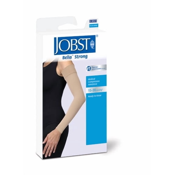 Jobst Bella-Lite 15-20 mmHg Lymphedema Compression Armsleeve Beige Medium Long