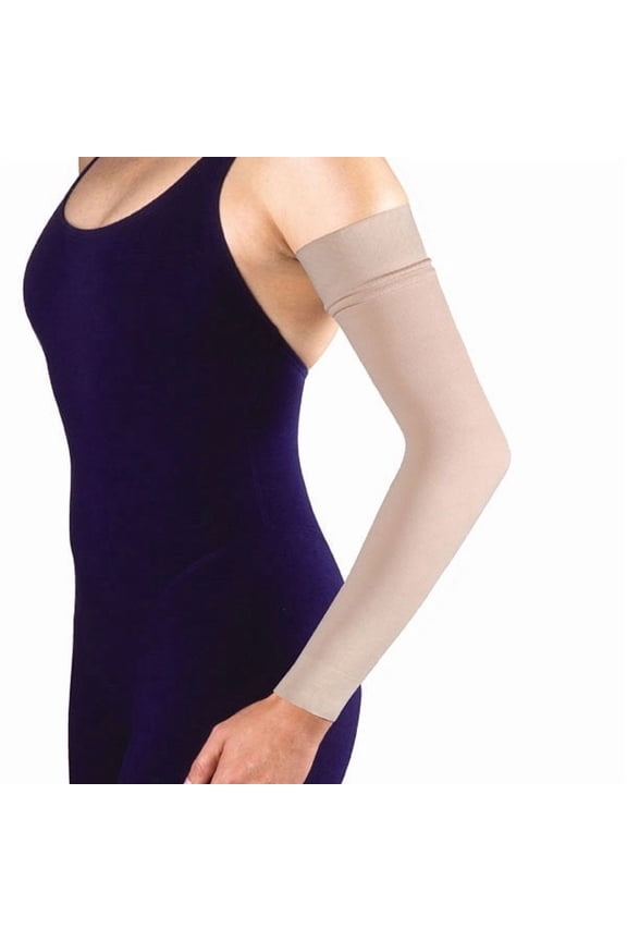 Bella-Lite 20-30 mmHg Lymphedema Compression Armsleeve w/Band Beige Medium Reg
