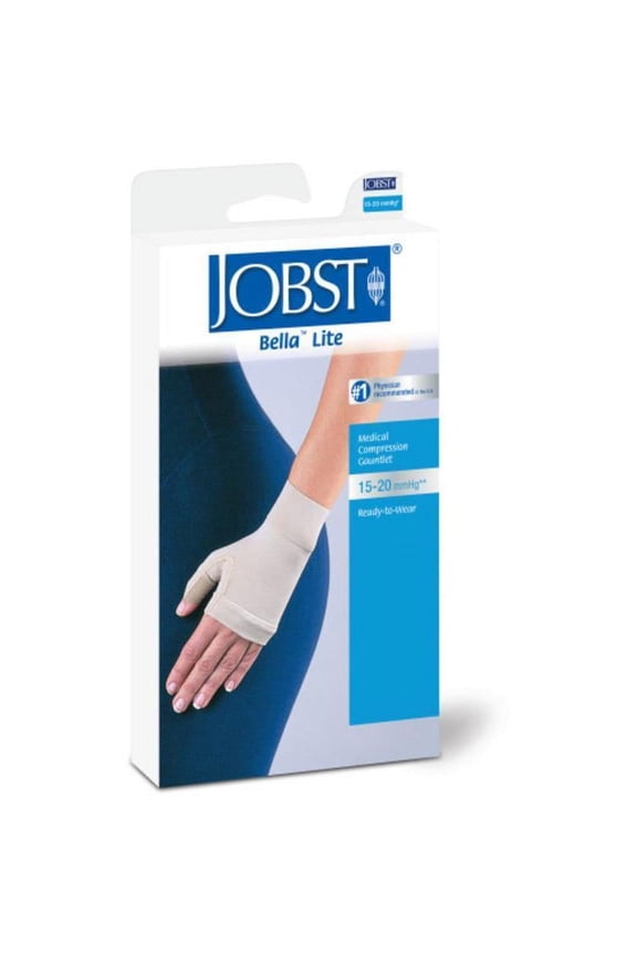 Bella Lite Combined Armsleeve/Gauntlet w/Silicone Band 15-20 mmHg Beige Small Long