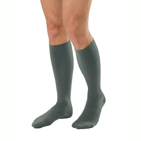 Jobst For Men Ambition 20-30 Knee High Compression Stockings w/Softfit Technology Grey 6