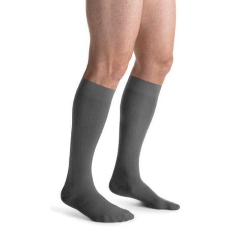 Jobst For Men Ambition 30-40 Knee High Compression Stockings w/Softfit Technology Grey 1 Long