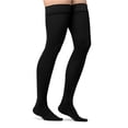 thumbnail image 1 of Jobst Opaque Open Toe Maternity Thigh Highs w/Top Band - 15-20 mmHg Black Large, 1 of 1