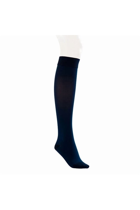 Opaque SoftFit 20-30 Closed Toe Knee High Compression Stockings Midnight Navy Xlarge