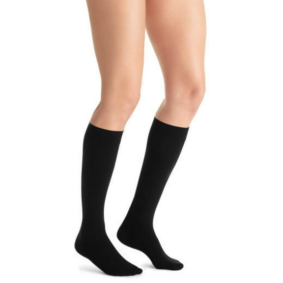 Jobst Opaque SoftFit 30-40 Closed Toe Knee High Compression Stockings Black Large
