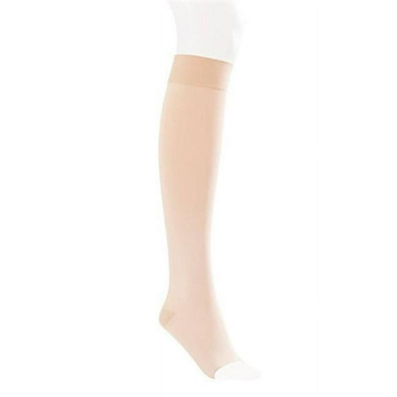 Jobst Opaque SoftFit 30-40 Open Toe Knee High Compression Stockings Natural Large
