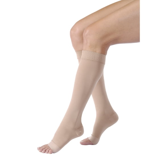 Jobst Relief 20-30 Compression mmHg Knee High OT Stockings, Beige, Medium