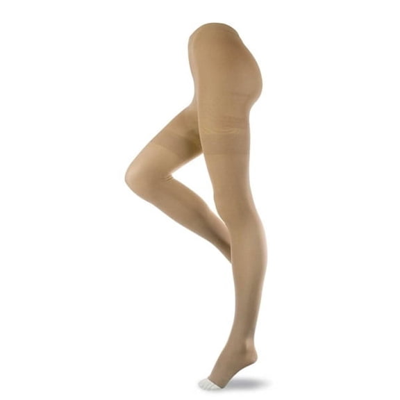 Jobst Relief 30-40 mmHg Waist High Open Toe Medium Beige