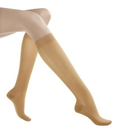 Jobst Relief Knee High Moderate Compression 15-20, Closed Toe Silky Beige, Small