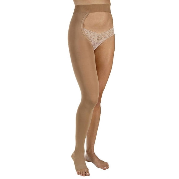 Jobst Relief Open Toe Chap Style Right Leg - 20-30 mmHg Black Large