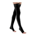 thumbnail image 1 of Jobst Relief Open Toe Thigh Highs w/ Silicone Dot Band - 15-20 mmHg Petite  Black Medium, 1 of 4