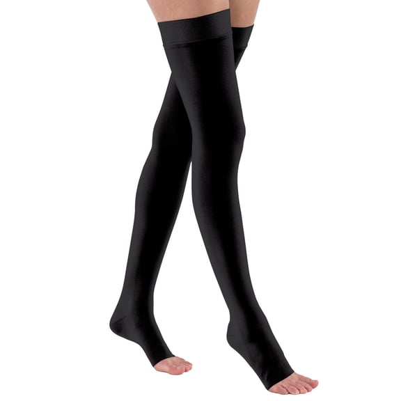 Jobst Relief Open Toe Thigh Highs w/Silicone Dot Band 30-40 mmHg