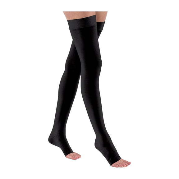 Jobst Relief Open Toe Thigh Highs w/Silicone Dot Band 30-40 mmHg
