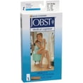 thumbnail image 1 of Jobst Ultra Sheer Women's Compression Stockings 15-20mmHg Knee High Closed Toe Silky Small, Beige, 1 of 13
