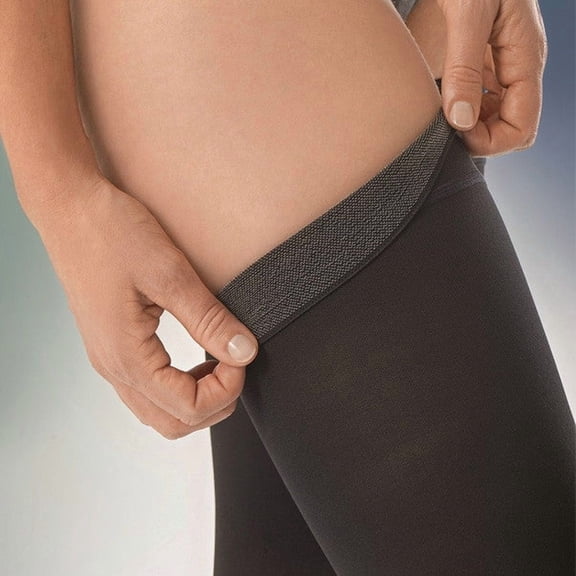 Jobst UltraSheer 15-20 Closed Toe Thigh High Compression Stockings w/Sensitive Band Natural Xlarge