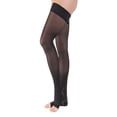 thumbnail image 1 of Jobst UltraSheer 15-20 Open Toe Thigh High Compression Stockings w/Dot Band Black Medium, 1 of 3