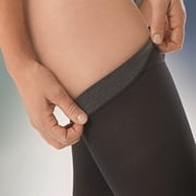 Jobst UltraSheer 20-30 Closed Toe Thigh High Compression Stockings w/Sensitive Band Black Medium