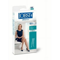 Jobst UltraSheer 20-30 Open Toe Thigh High Compression Stockings w/Dot Band Natural Medium Petite