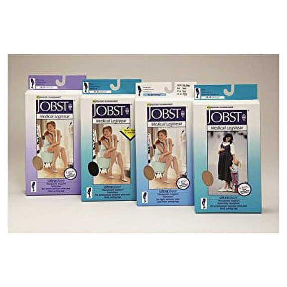 Jobst UltraSheer 15-20 Closed Toe Compression Pantyhose Natural Small