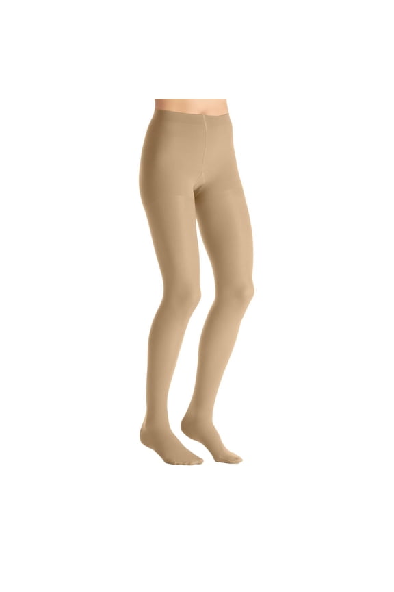 UltraSheer 15-20 Closed Toe Compression Pantyhose Natural Small