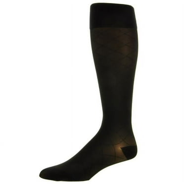 Jobst Ultrasheer Diamond Pattern 20-30 Closed Toe Knee High Compression Stockings Espresso Large