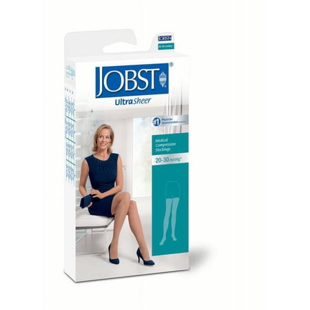 Jobst Ultrasheer Thigh 20-30 Open Toe Dot Petite Natural Md