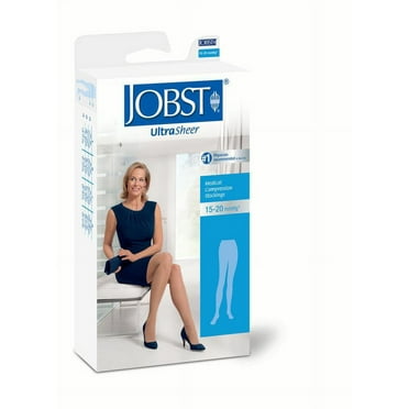 Jobst UltraSheer 15-20 Closed Toe Compression Pantyhose Midnight Navy Small