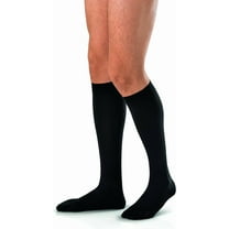 Jobst for Men Casual Closed Toe 15-20 Knee High Compression Socks Black Medium Tall