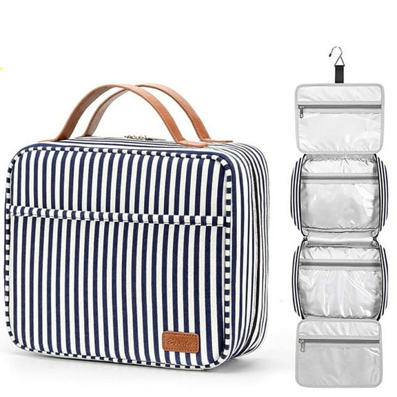 Jobunai Hanging Travel Toiletry Cosmetic Makeup Bag,Small Large  Make Up Capacity Cosmetics Organizer Bags for Women with Compartments & 1 Sturdy Hook,Perfect for Travel/ Daily Use/ Christmas