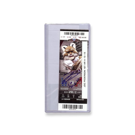 Joc Pederson Signed Autographed Ticket Dodgers "1st MLB HR" 4/12/15 JSA Q81394