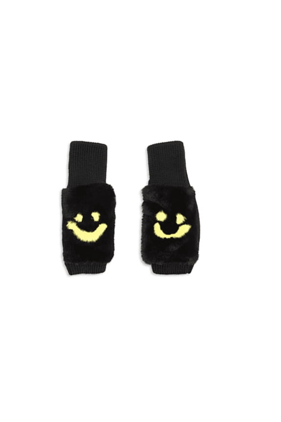 Hearts Faux Fur Mittens