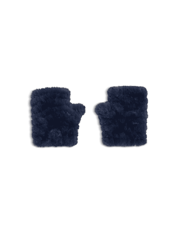 Mandy Faux Fur Fingerless Mittens