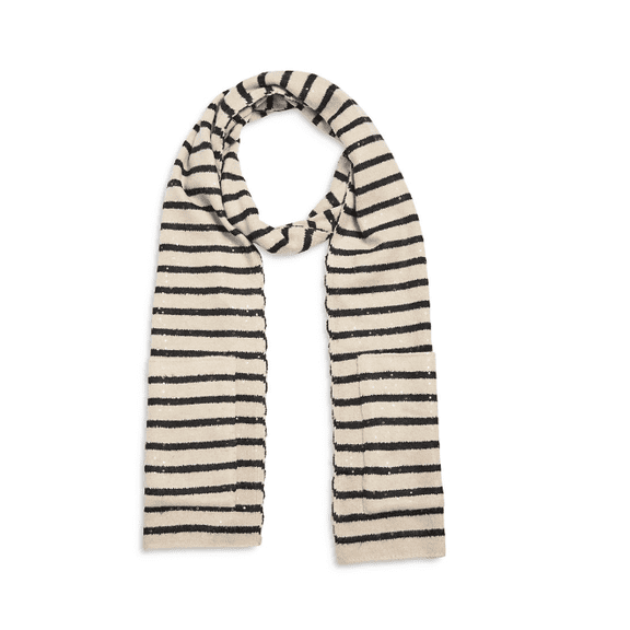 Jocelyn Sequin Striped Scarf