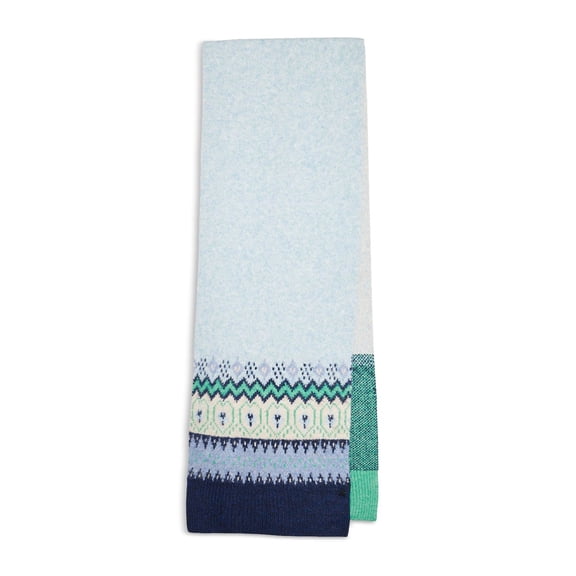 Jocelyn Women's Knit Fair Isle Scarf, Blue Multi, One Size, $125