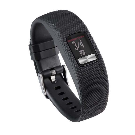 Jocestyle Silicone Wrist Band Bracelet Strap for Garmin VivoFit 4 Watch(Black L)