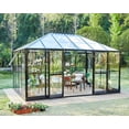 thumbnail image 1 of Jocisland 14x9.5x9 ft Hybrid Polycarbonate Greenhouse- Outdoor with Quick Connect Fittings, 1 of 10