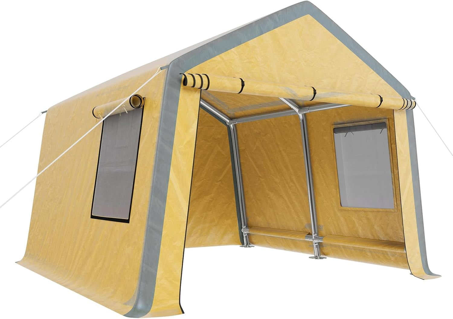 Jocisland Carport 12x12 Portable Garage, Heavy Duty Car Canopy