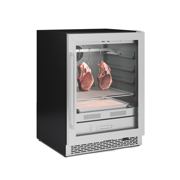 Jocisland Dry Age Fridge 110L, Built-in & Freestanding Steak Ager with Precise Temp and Humidity Control, Reversible Door, Secure Lock, for Home