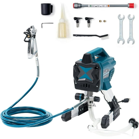 Jocisland High Pressure Airless Paint Sprayer,650W, 2900 PSI Stand Paint Sprayer with Two Spray Tips Options, for Professional and DIY Use