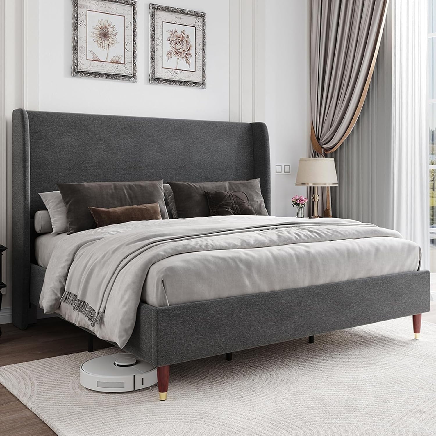 Merluxy King Bed Frame with 51.2 Merluxy King Bed Frame with 51.2