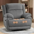 thumbnail image 1 of Jocisland Oversized Swivel Rocker Recliner Chair, Lazy Boy Rocking Massage Recliner Chair for Adults, Overstuffed Glider Recliner Chair for Living Room,Dark Grey, 1 of 9