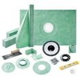 thumbnail image 1 of Jocisland Shower Curb Kit with Complete Shower Kit- Tray, Curb, Membrane, Seals, Corners, Trowel & Level, 38" x 60" Tray, Center Outlet Position, 1 of 9