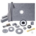 thumbnail image 1 of Jocisland Shower Curb Kit with Complete Shower Kit- Tray, 48" x 72" Tray, Center Outlet Position, 1 of 9