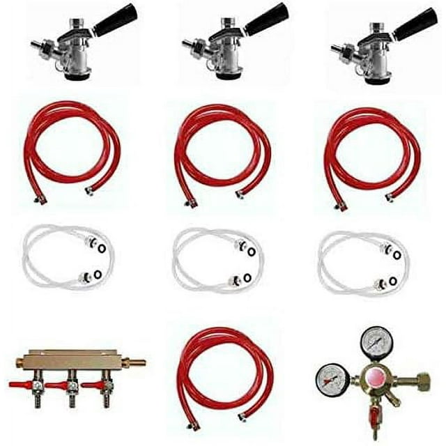 Jockey Box Dispensing System 3 Tap, Keg (Sanke"D") NO CO2 TANK