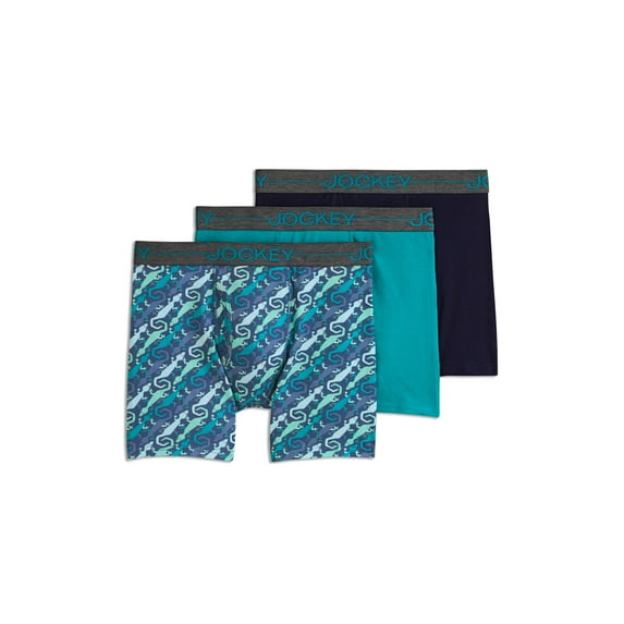 Jockey Boys' Cotton Stretch Boxer Brief - 3 Pack