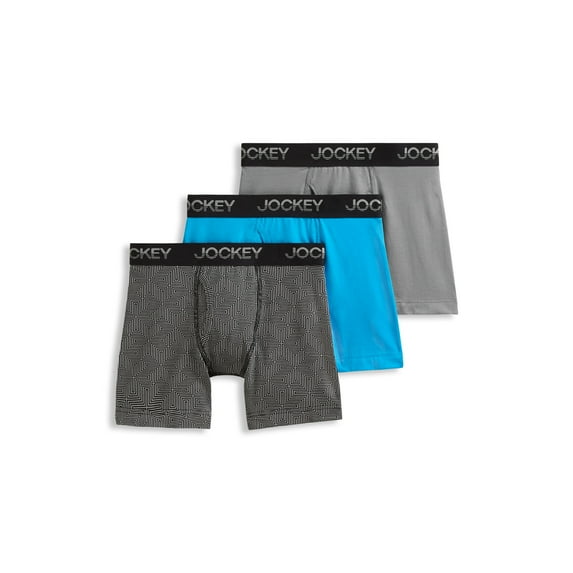 Jockey Boys' Cotton Stretch Boxer Brief - 3 Pack